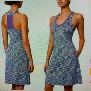 MPG Dress Athletic Activewear Stretch Purple White M